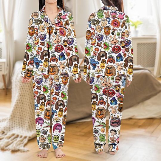 The Muppet Show Carol Pajamas Set Disneyland Muppet Show Carol Movie Pajamas Xmas Christmas Gift Disneyland Family Matching 2025 Pajamas