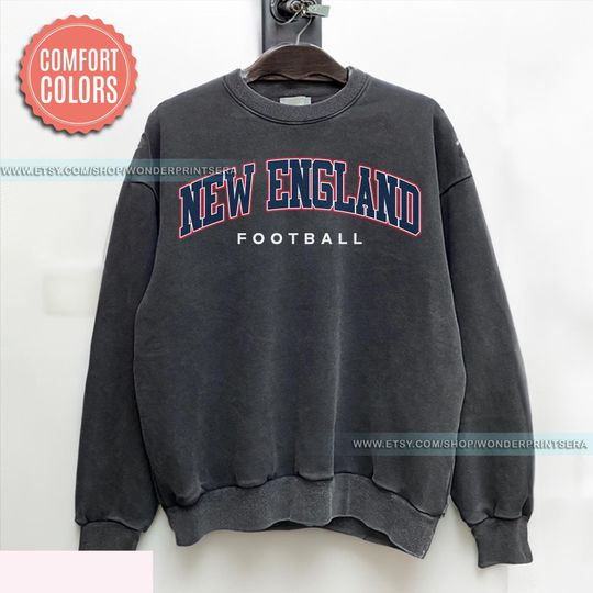 Discover New England Football Vintage Style Sweatshirt,The Pats Shirt,Vintage New England Fan Gift Crewneck,Patriots Sweatshirt