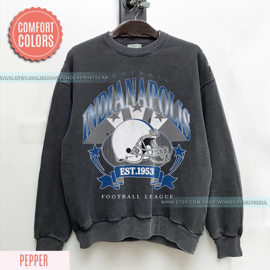 Discover Indianapolis Football Vintage Style Shirt,Indianapolis Football Shirt, Retro Indianapolis Football Fan Gift