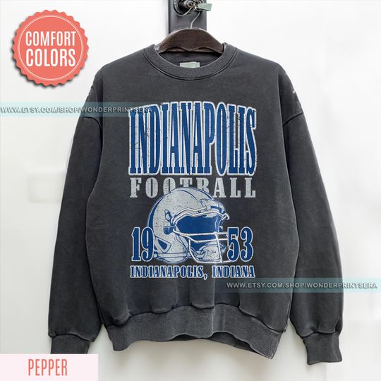 Discover Indianapolis Football Vintage Style Shirt,Indianapolis Football Shirt, Retro Indianapolis Football Fan Gift