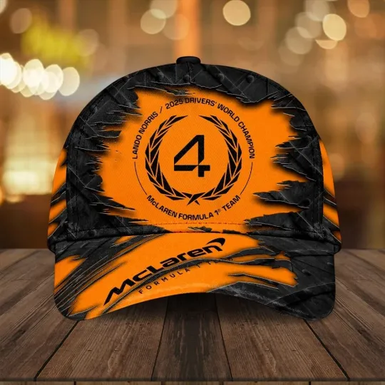 Lando Norris 2025 World Champion Classic Cap, Gift For Fans