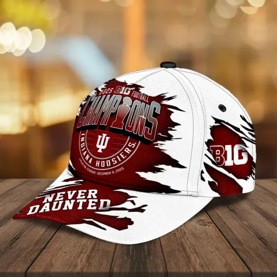 Discover Indiana Hoosiers Football 2025 Big Ten Champions Classic Cap