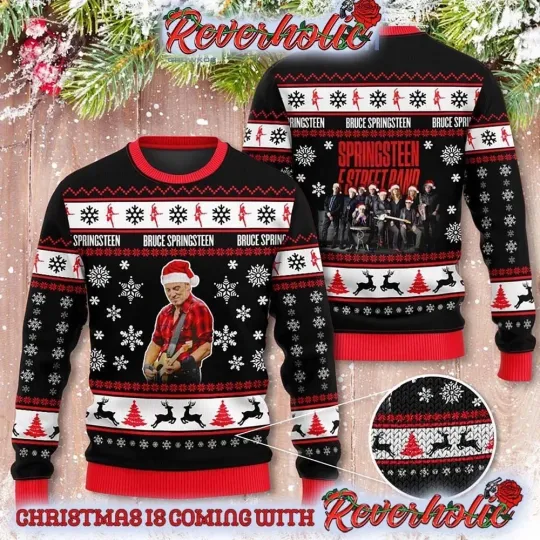 Discover Bruce Springsteen E Street Band Christmas Gifts For Holiday Ugly Sweater