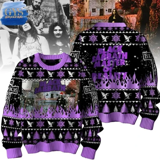 Discover Black Sabbath Master Of Reality Ugly Christmas Sweater Hot New