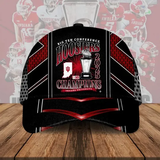Discover Indiana Hoosiers Football 2025 Big Ten Champions Classic Cap