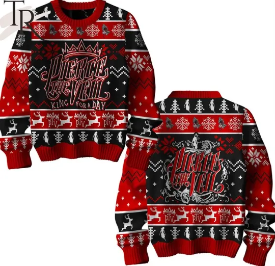 Pierce The Veil rock band Ugly Sweater Christmas