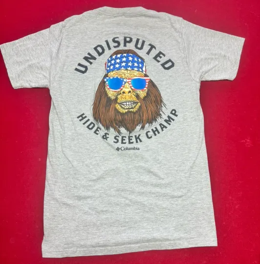 Discover Columbia Gray Graphic Big Foot Short Sleeve T-Shirt