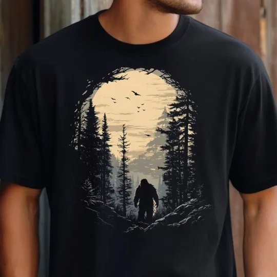 Discover Cryptid Shirt Cryptozoology Bigfoot Sasquatch Mothman Supernatural Folklore Gift