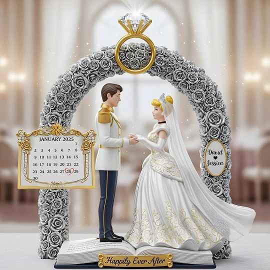 Discover Cinde And Charming Wedding Shaped Acrylic Plaque, Disney Wedding Sign, Romantic Fairy Tale Gift Decor, Prince Charming Love Decor