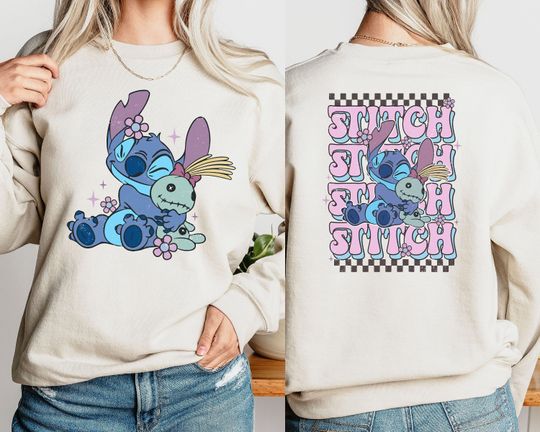 Discover Disney Stitch Sweater, Cute Stitch, Disney Trip Shirt, Stitch Snacks