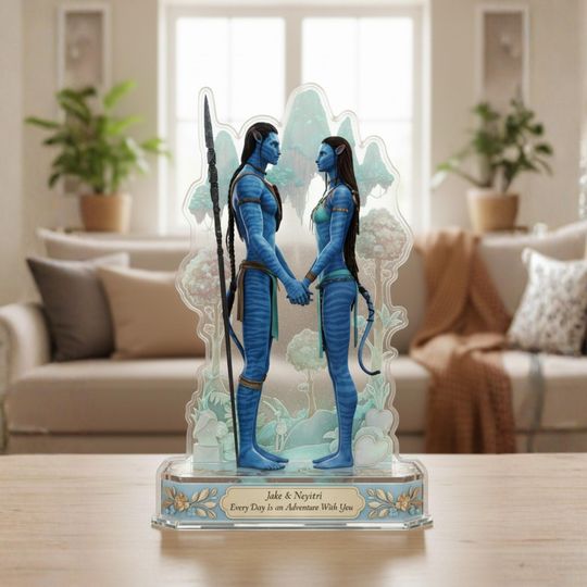 Discover Jake And Neytiri Shaped Acrylic Plaque Avatar Love Sign Romantic Keepsake Valentines Day Gift Couple Decor