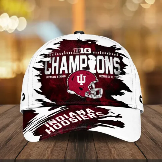 Discover Indiana Hoosiers Football 2025 Big Ten Champions Classic Cap