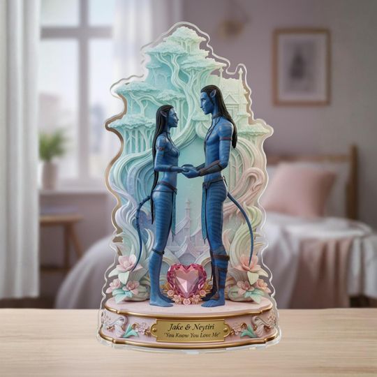 Discover Avatar Couple Shaped Acrylic Plaque Pandora Love Sign Romantic Keepsake Valentines Day Gift for Husband Wife