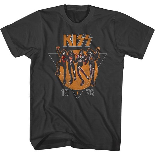 Discover Kiss '76 Smoke Adult T-Shirt