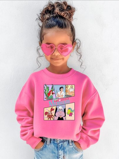 Discover The Little Mermaid Sweatshirt, Kids Disney Sweater, Ariel shirt, Disney Princess Kids Clothes, Girls Mermaid, Disneyland Shirt, Disney Trip