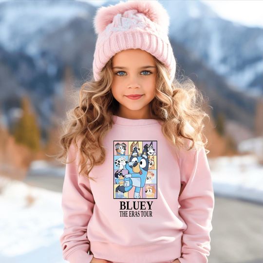 BlueyDad Eras Tour Sweatshirt, Matching Family Tee for Kids & Adults