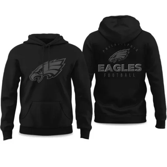 Discover 2025 Eagles Back In Black Hoodie, Gift For Fans