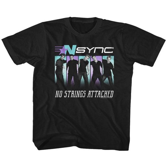 NSYNC No Strings Black Youth T-Shirt