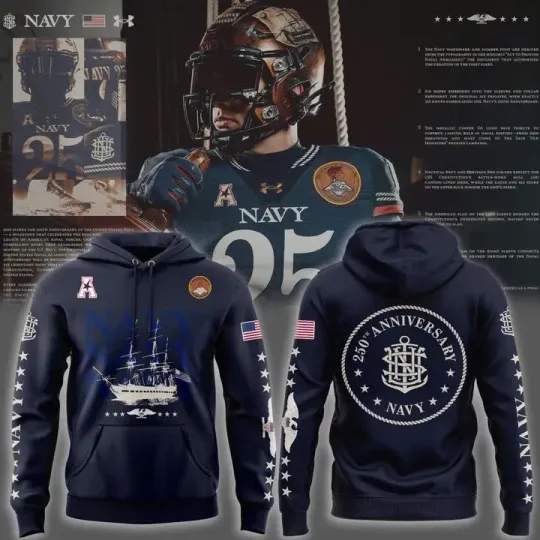 Midshipmen 250th Anniversary Hoodie, Gift For Fans