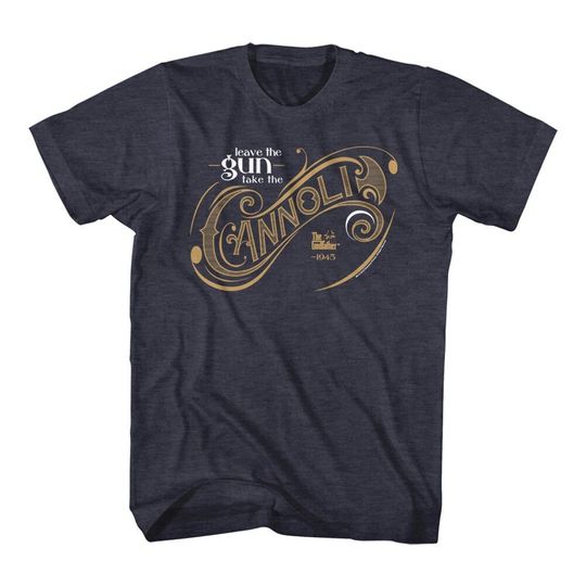 Discover Godfather Take The Cannoli Navy Heather Adult T-Shirt