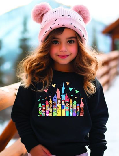 Discover Princess Castle Sweatshirt, Disney Princess Shirt, Disney Shirt, Disney Trip, Disney Belle Shirt, Cinde, Rapunzel Shirt, Princess Trip