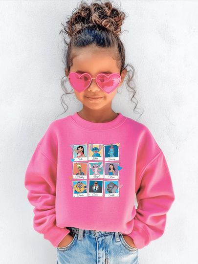 Discover Stitch and Friends Disney Sweatshirt, Disneyland Lilo and Stitch Shirt, Disneyworld Trip, Stitch fan gift, Stitch Angel, Kids Disney Stitch