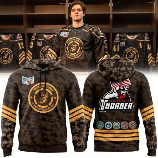 Discover Adirondack 2025 Military Appreciation Night Hoodie