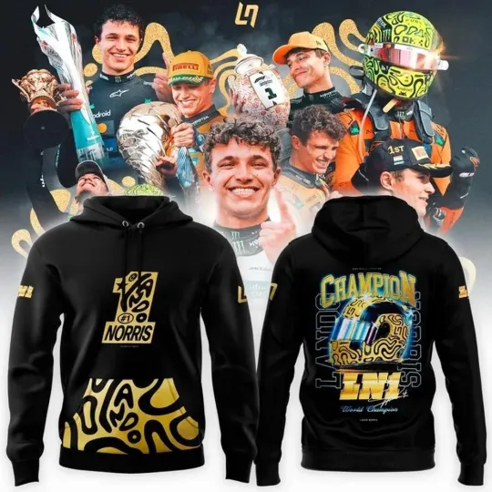 LandoNorris No1 World Drivers’ Champion Hoodie, Gift For Fans