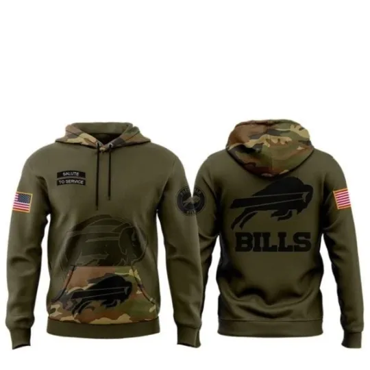 Discover Bills Camo 2025 Salute to Service, Gift For Fans