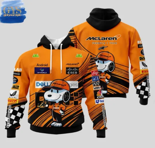 Discover Mc.larenn1 X Snoppy Unisex 3D Hoodie Fullsize, Gift For Fans