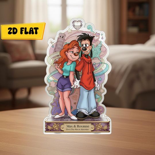 Discover Max And Roxanne Shaped Acrylic Plaque Romantic Couple Keepsake Valentines Day Gift Anniversary Decor