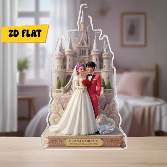 Discover Rumi And Jinu Shaped Acrylic Plaque Castle Love Sign Romantic Keepsake Valentines Day Gift Couple Decor