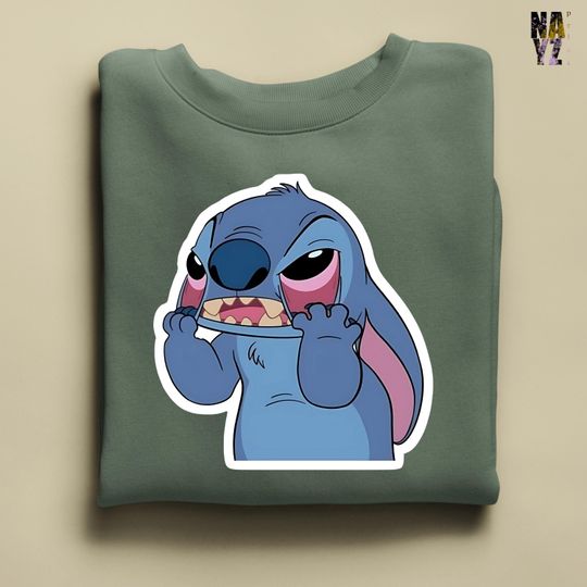 Discover Stitch Sweatshirt, Stitch Hoodie, Bored Stitch Sweatshirt, Disney Stitch Sweatshirt, Disney Trip Shirt, Stitch Ohana Sweat, Lilo Tee