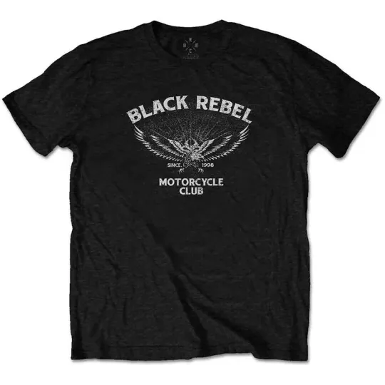 Discover Black Rebel Motorcycle Club T Shirt Eagle Band Logo Official Mens Black S