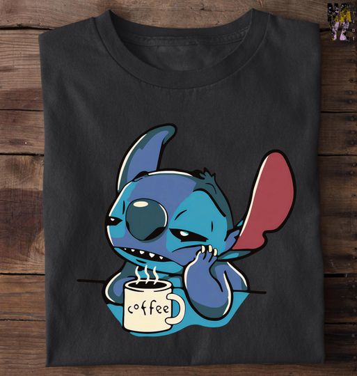 Discover Stitch Shirt, Coffee Lover Stitch Shirt, Disney Stitch Shirt, Lilo & Stitch Tee, Cofffee Lover Gift Idea, Family Disney Stitch Shirt
