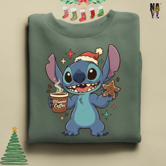 Discover Stitch Sweatshirt, Stitch Coffee Lover Hoodie, Stitch Christmas Sweat, Disney Stitch Sweatshirt, Disney Trip Shirt, Stitch Ohana Sweat