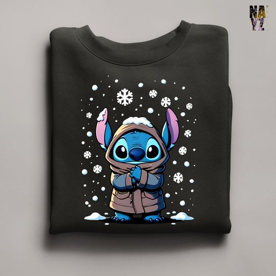 Discover Stitch Sweatshirt, Stitch Hoodie, Winter  Stitch Sweatshirt, Disney Stitch Sweatshirt, Disney Trip Shirt, Stitch Ohana Sweat,Stitch Lilo Tee