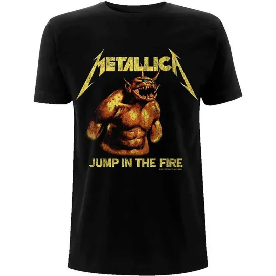 Discover Metallica Unisex T-Shirt: Jump In The Fire Vintage (Large)