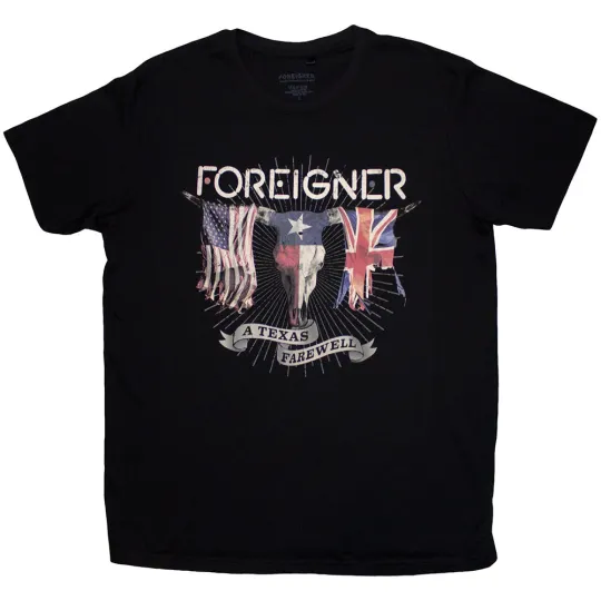 Discover Foreigner Unisex T-Shirt: Texas Farewell (Small)