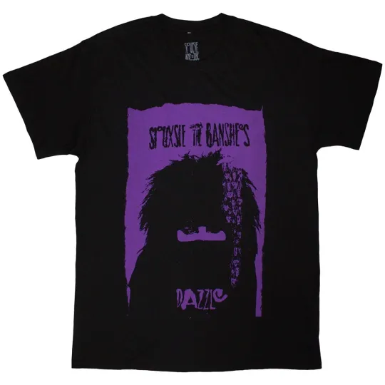 Discover Siouxsie & The Banshees Unisex T-Shirt: Dazzle (Black) (Large)