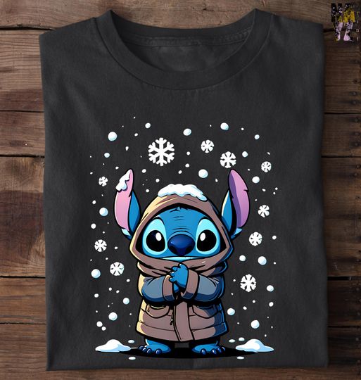 Discover Vintage Stitch Sweatshirt, Winter Stitch  Sweatshirt, Stitch Sweatshirt, Disneyland Stitch Sweatshirt