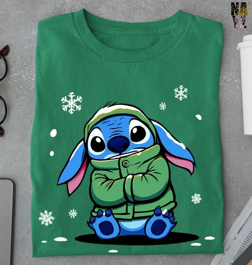 Vintage Stitch Sweatshirt, Winter Stitch  Shirt, Stitch Sweatshirt, Disneyland Stitch Sweatshirt