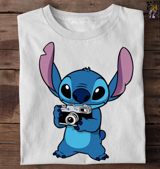 Discover Disneyland Stitch Sweatshirt: Photographer Graphic Sweatshirt