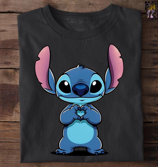 Vintage Stitch Sweatshirt, Lovely Stitch Shirt, Cute Stitch Shirt, Disneyland Stitch Sweatshirt