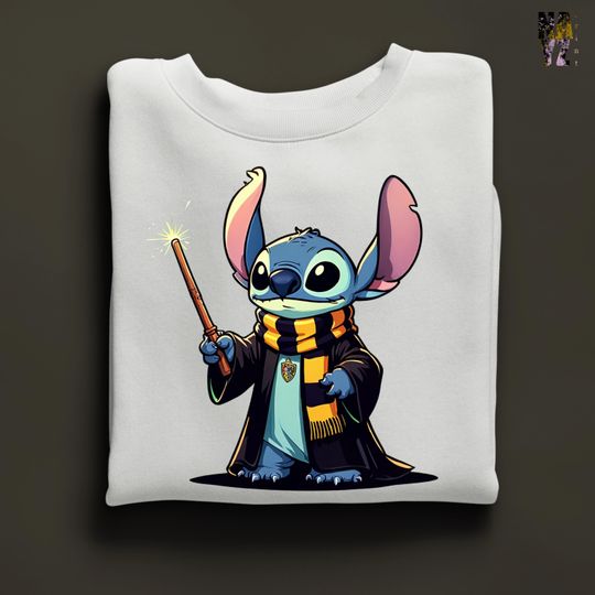 Discover Stitch Potter Sweatshirt, Disney Stitch Sweatshirt, Wizard Stitch Sweatshirt