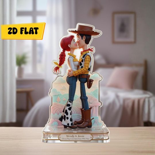 Discover Woody and Jessie Shaped Acrylic Plaque Romantic Couple Keepsake Valentines Day Gift Bedroom Decor