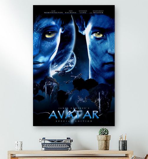 Discover Avatar Movie Fan Gift Canvas, Sci-Fi Film Buff Hobby Posters, Couple Wall Art Canvas, Home Theater Decor Posters, Boyfriend Birthday Canvas