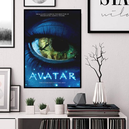 Discover Avatar Movie Fan Poster, Sci-Fi Hobby Canvas, James Cameron Film Lover Wall Art, Home Theater Decor Posters, Future Quote Movie Buff Gift.