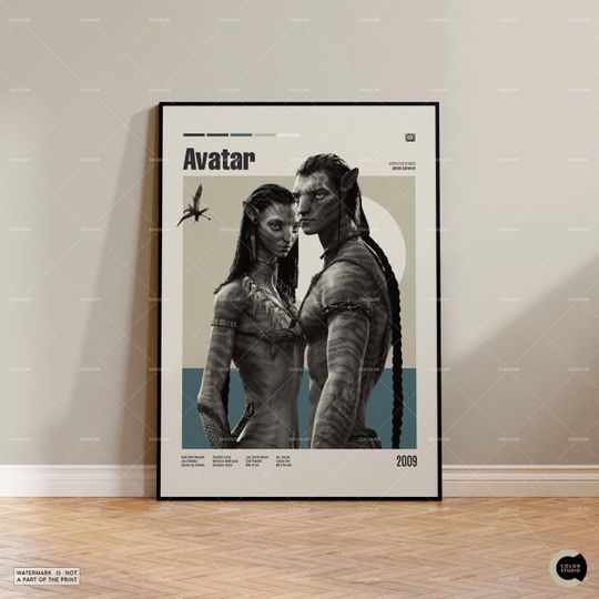 Discover Avatar, James Cameron, Vintage Movie Poster, Retro Modern Poster, Vintage Inspired Poster, Mid Century Modern Poster, Custom Poster