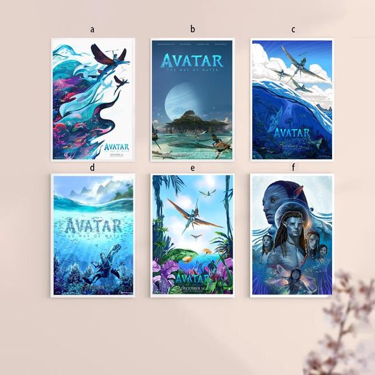 Discover Avatar The Way of Water Movie Canvas Poster UNFrame 8''x12'',12''x18'',14''x21'',16''x24'',20''x30'',24''x36''